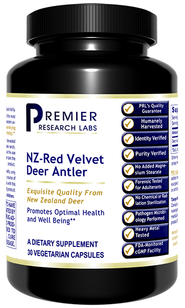 NZ-Red Velvet Deer Antler, 30 Caps