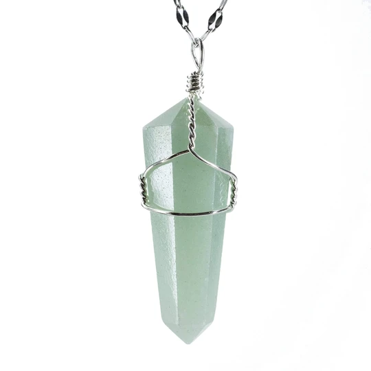 Aventurine Point Healing Pendant