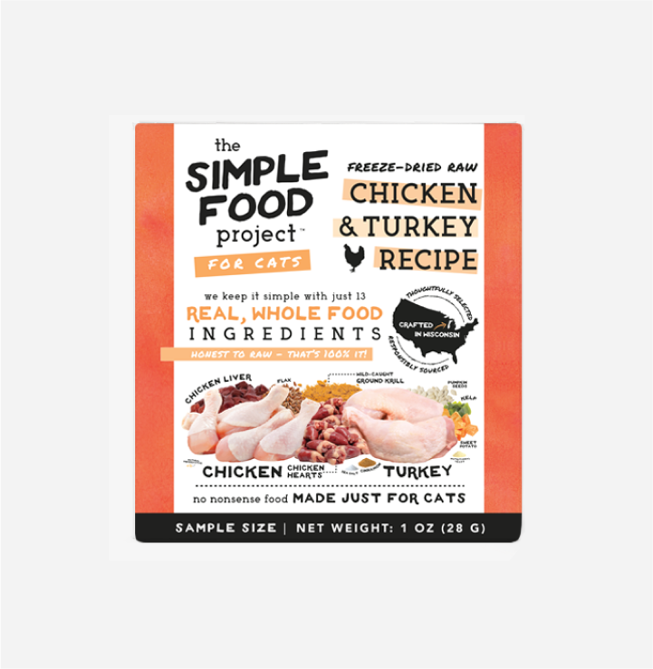 Cat - Chicken & Turkey Recipe, 1oz Sample
