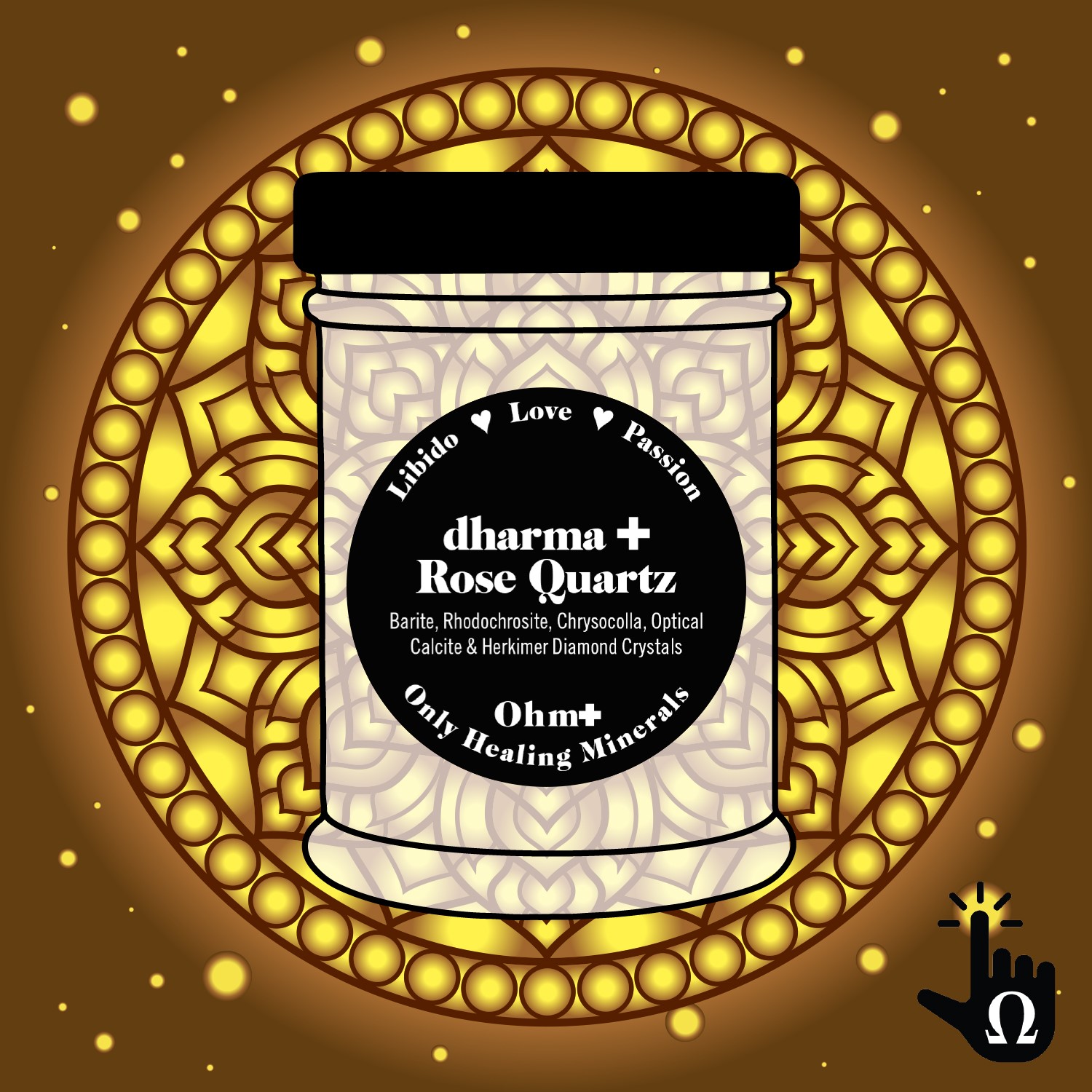 Dharma + Rose Quartz, Topical Mineral