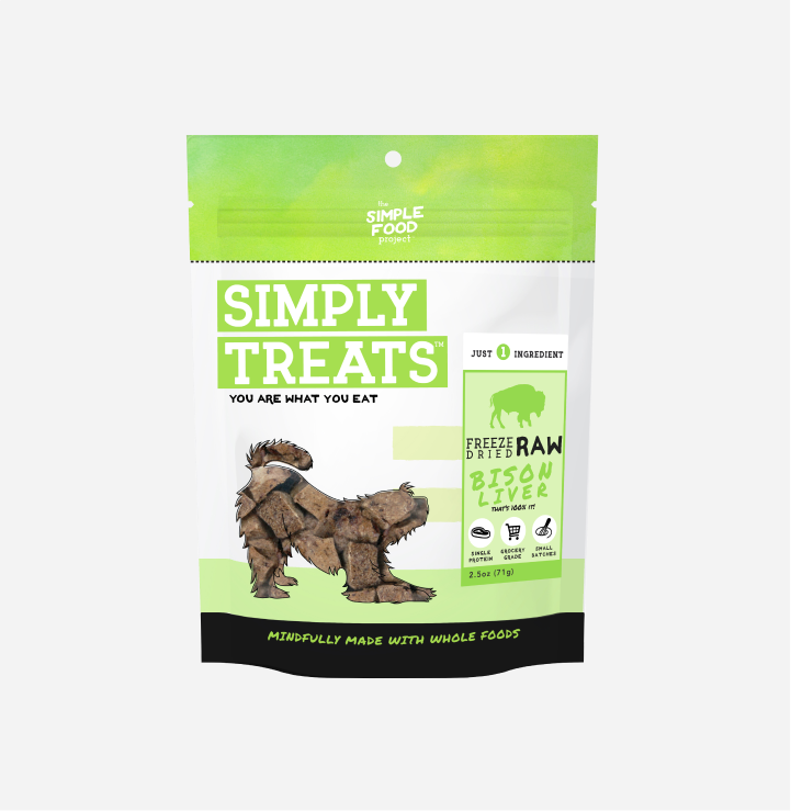 Freeze Dried Treats for Dogs - Bison Liver