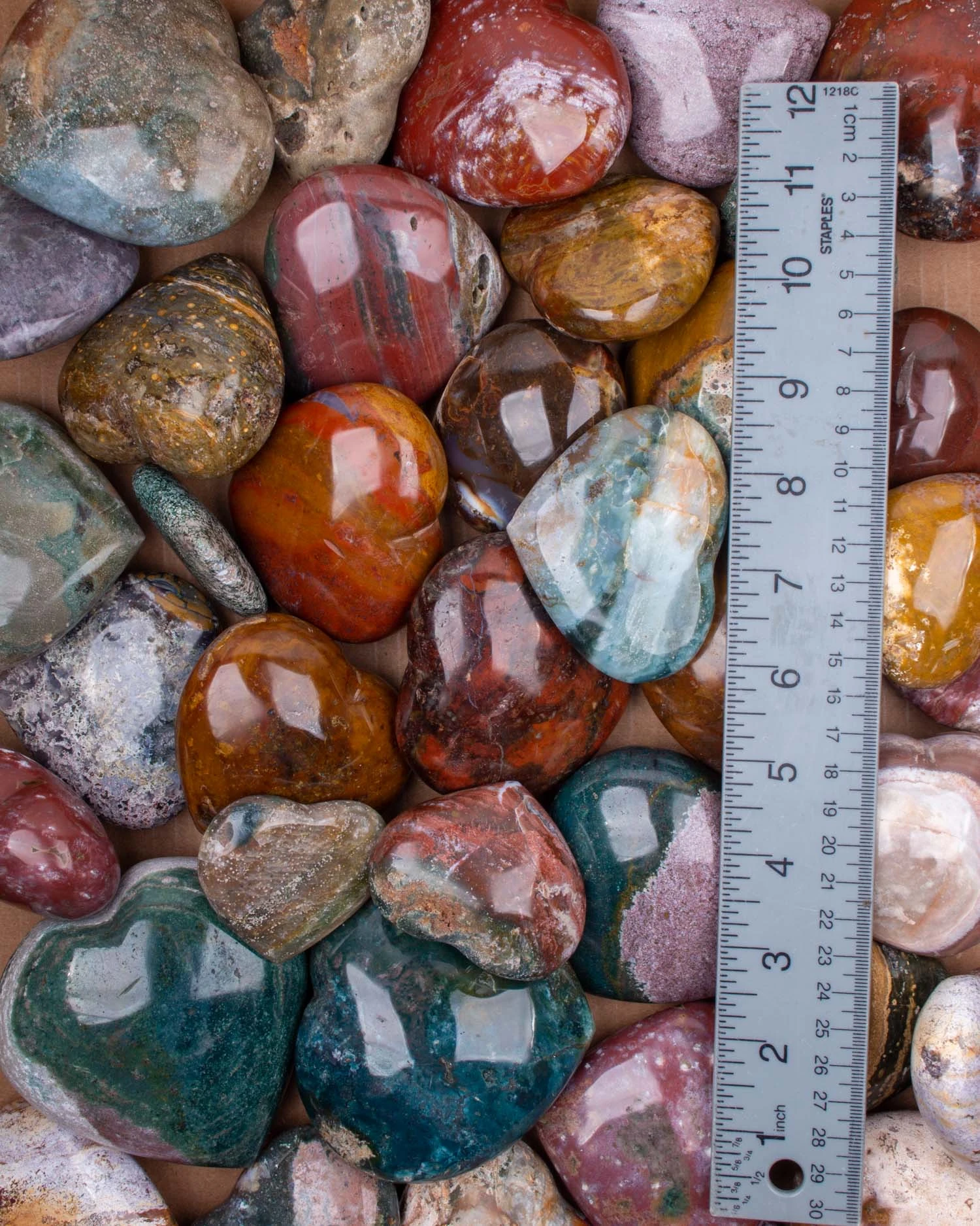 Ocean Jasper Heart Gemstone - Large (2-4")