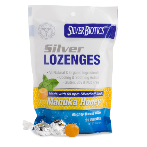 Silver Lozenges with Manuka Honey