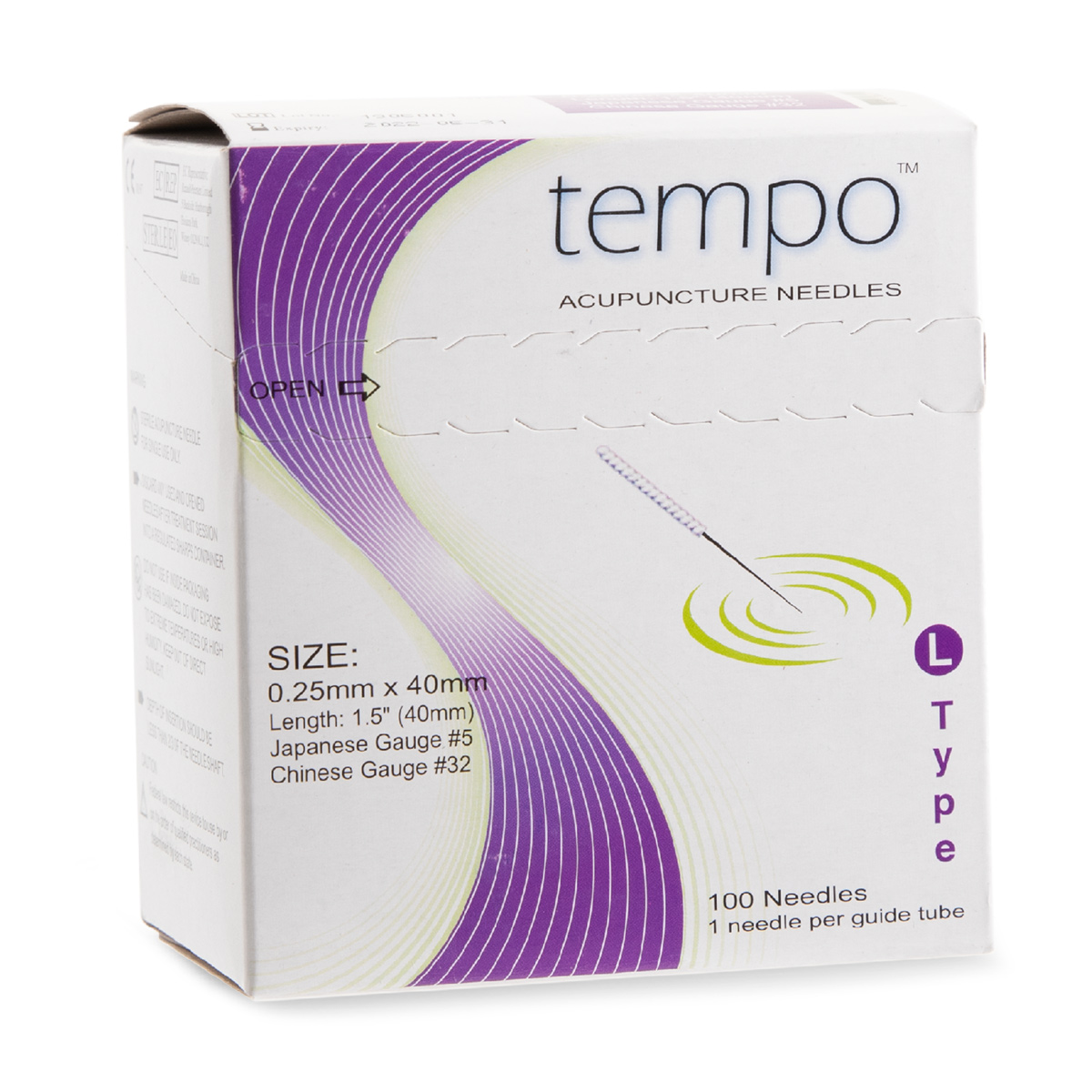 .16x30mm - Tempo L-Type Acupuncture Needle