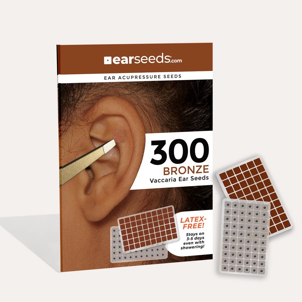 Vaccaria Ear Seeds - Bronze Adhesive, 600ct 