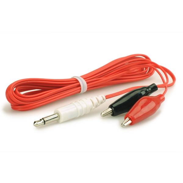 Alligator Clip Wires (high quality), 3.5MM - Red