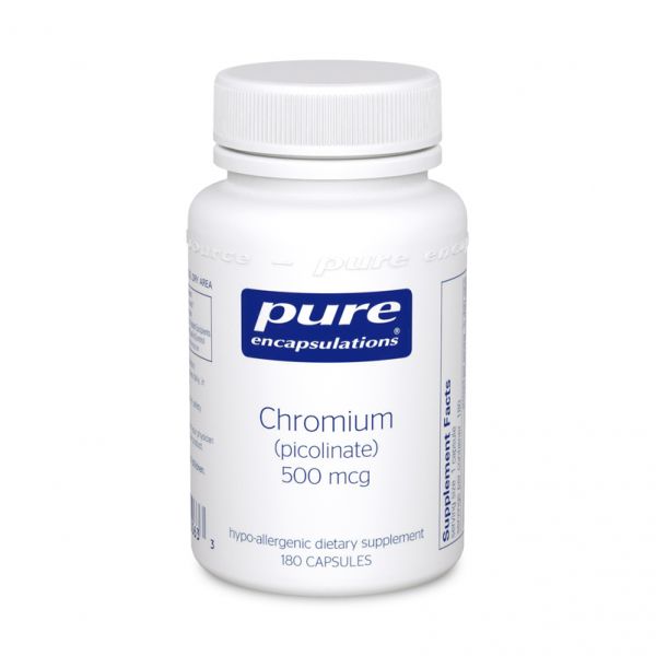 Chromium (picolinate), 500 mcg (180 capsules)