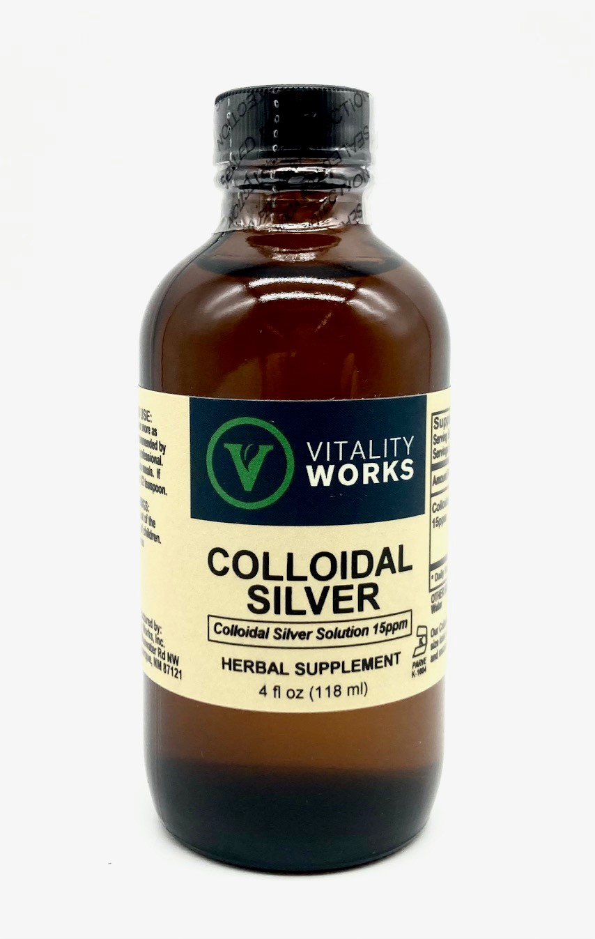 Colloidal Silver 15 ppm (oral drops), 4 oz.