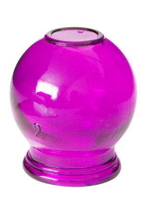 Glass Fire Cup #2 - 1.7", Purple