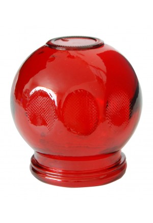 Glass Fire Cup #5 - 2.5", Red
