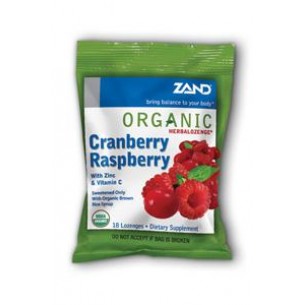 Organic Herbal Lozenge (Cranberry Raspberry), 18ct