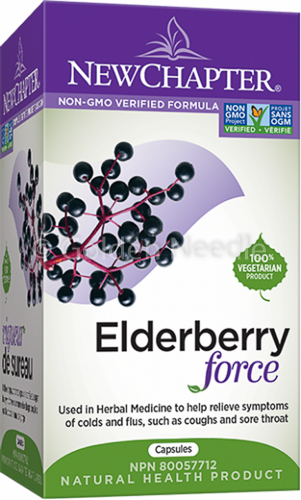 Elderberry Force, 30 Vegetarian Capsules (EXPIRES 07-2024)