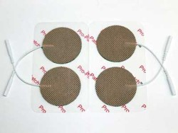 2" Round Electrodes, Tan Cloth