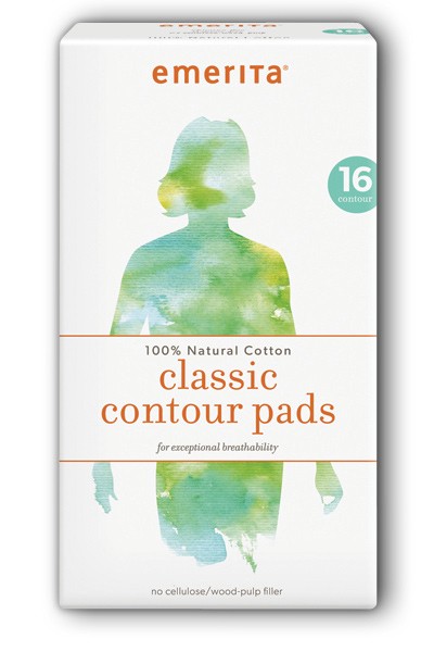 Natural Cotton Classic Contour Pads