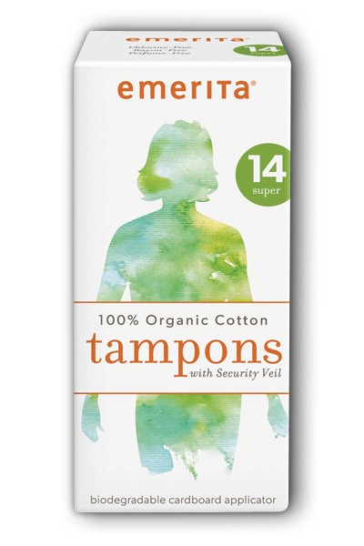 Organic Cotton Super Tampons, 14ct