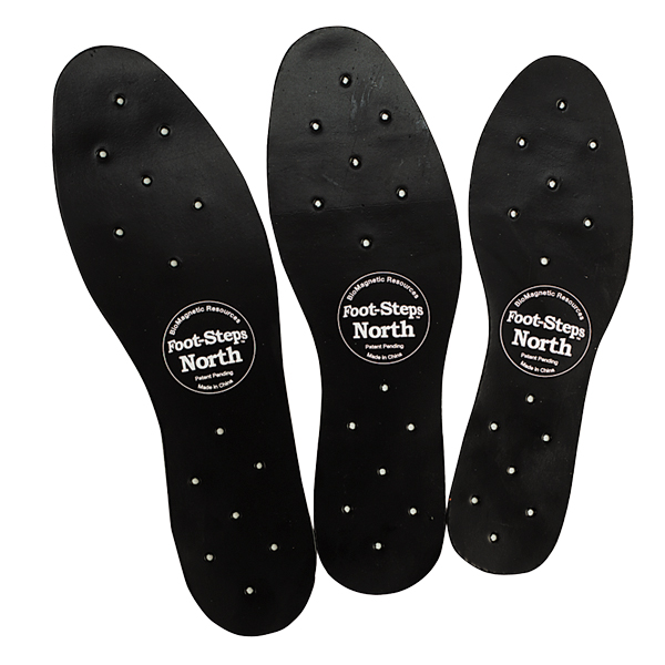Foot Steps North-Pole Magnetic Insoles, Large