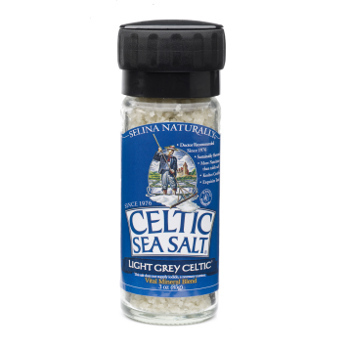 Light Grey Celtic Sea Salt Large Grinder