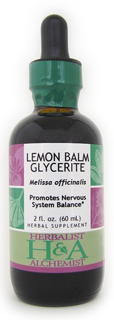 Lemon Balm Glycerite, 2 oz.