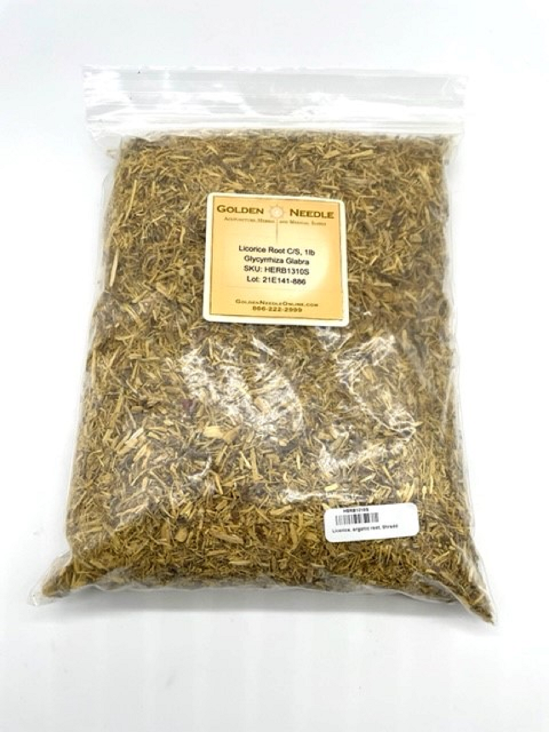 Licorice Root (Gan Cao), Shredded - Organic, 1lb