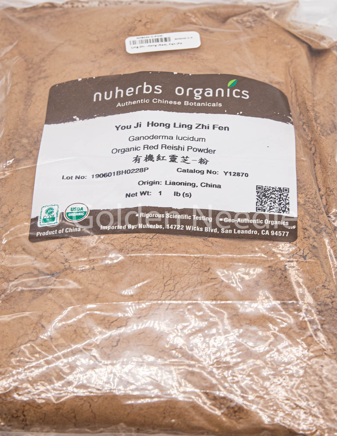 Ling Zhi, Hong, (Powder) - Certified Organic