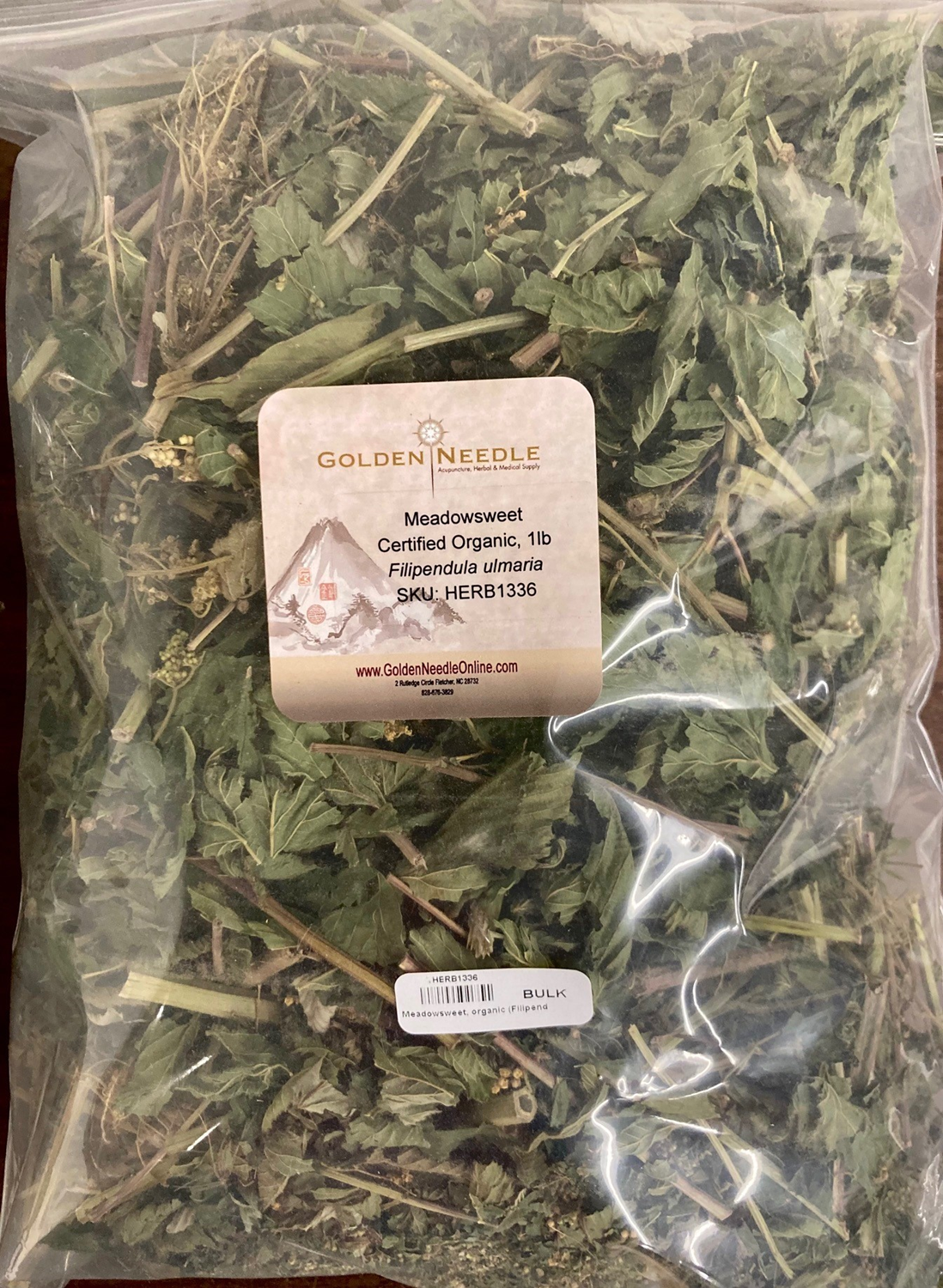 Meadowsweet, certified organic (Filipendula ulmaria)