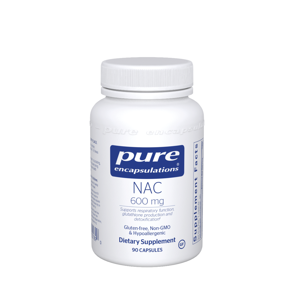 NAC (N-Acetyl-l-Cysteine), 600mg (180 capsules)
