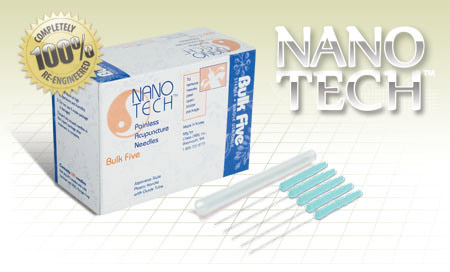 .25x40mm - Nano Tech Bulk Five Acupuncture Needle