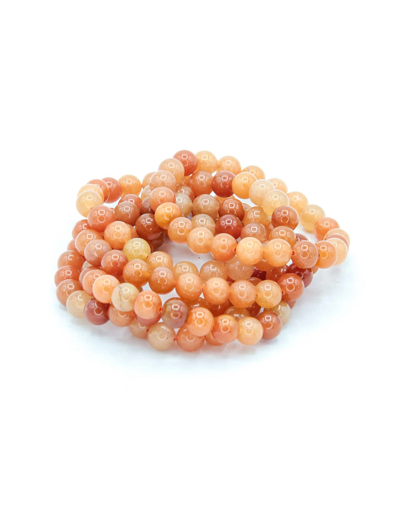 Orange Aventurine Bracelet, 8mm 