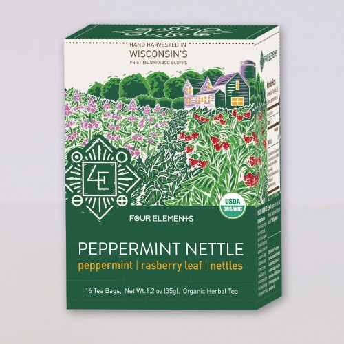 Peppermint Nettle Tea, 16 bags