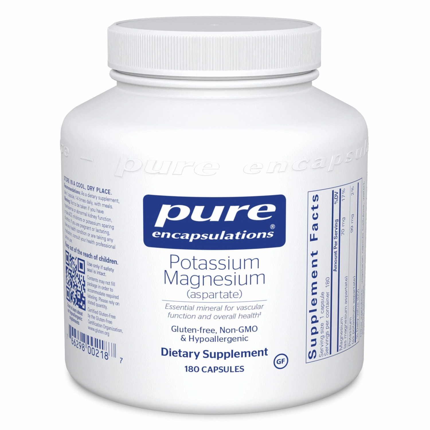 Potassium Magnesium (aspartate) (180 capsules)