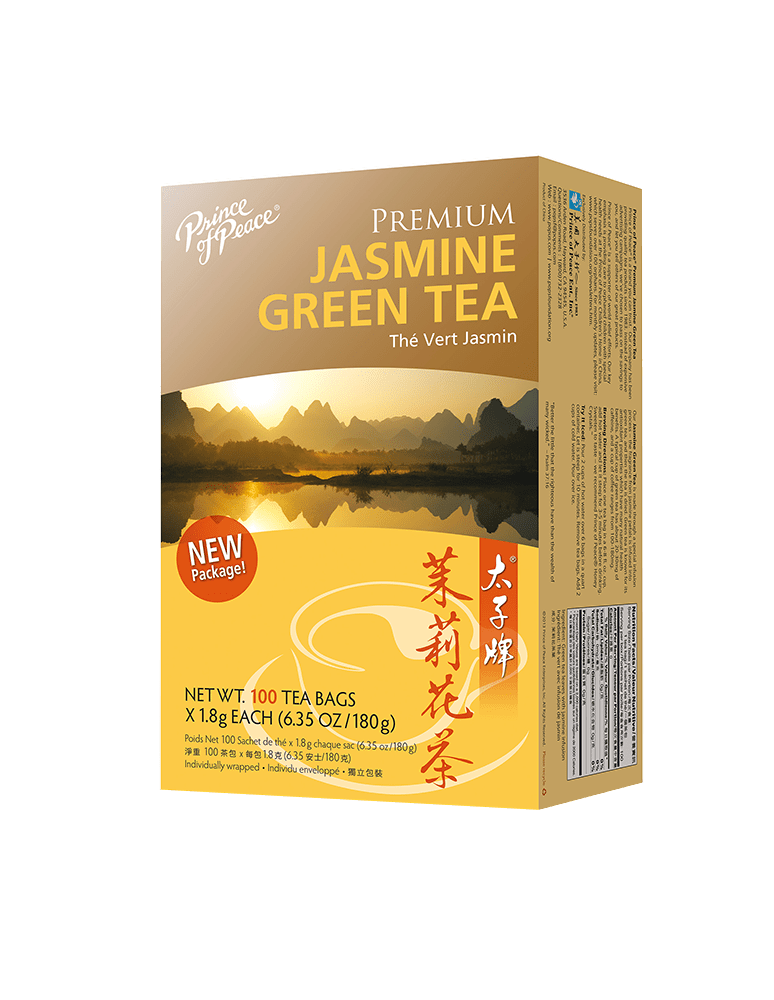 Jasmine Green Tea - Premium, 100 Bags (EXPIRES 07-12-2024)