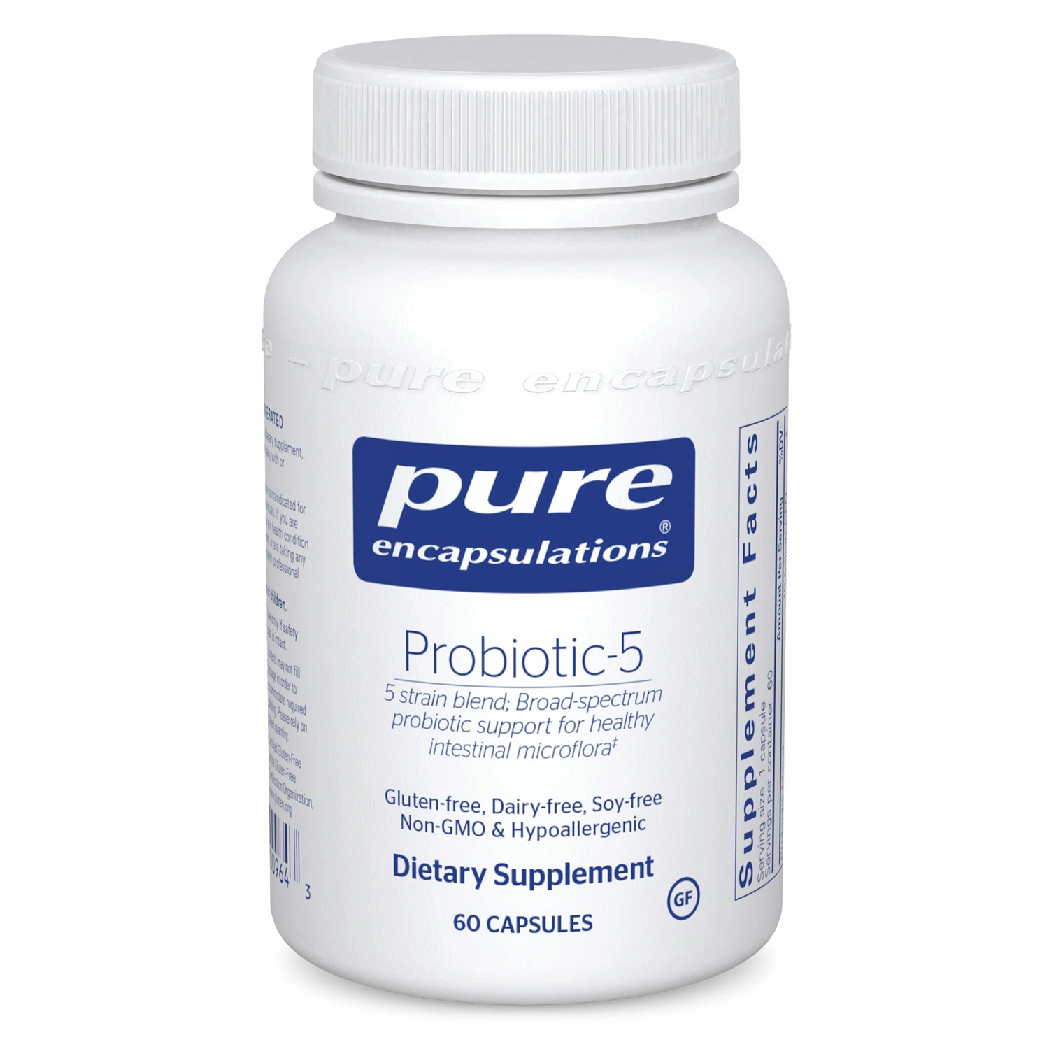 Probiotic-5, Dairy Free, 60ct (10b CFUs)