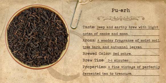 Pu'erh Tea, Organic, 1lb