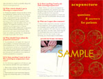 Questions & Answers about Acupuncture Brochure