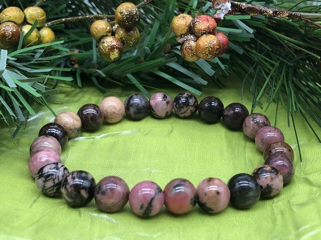 Rhodonite 8mm Bracelet 