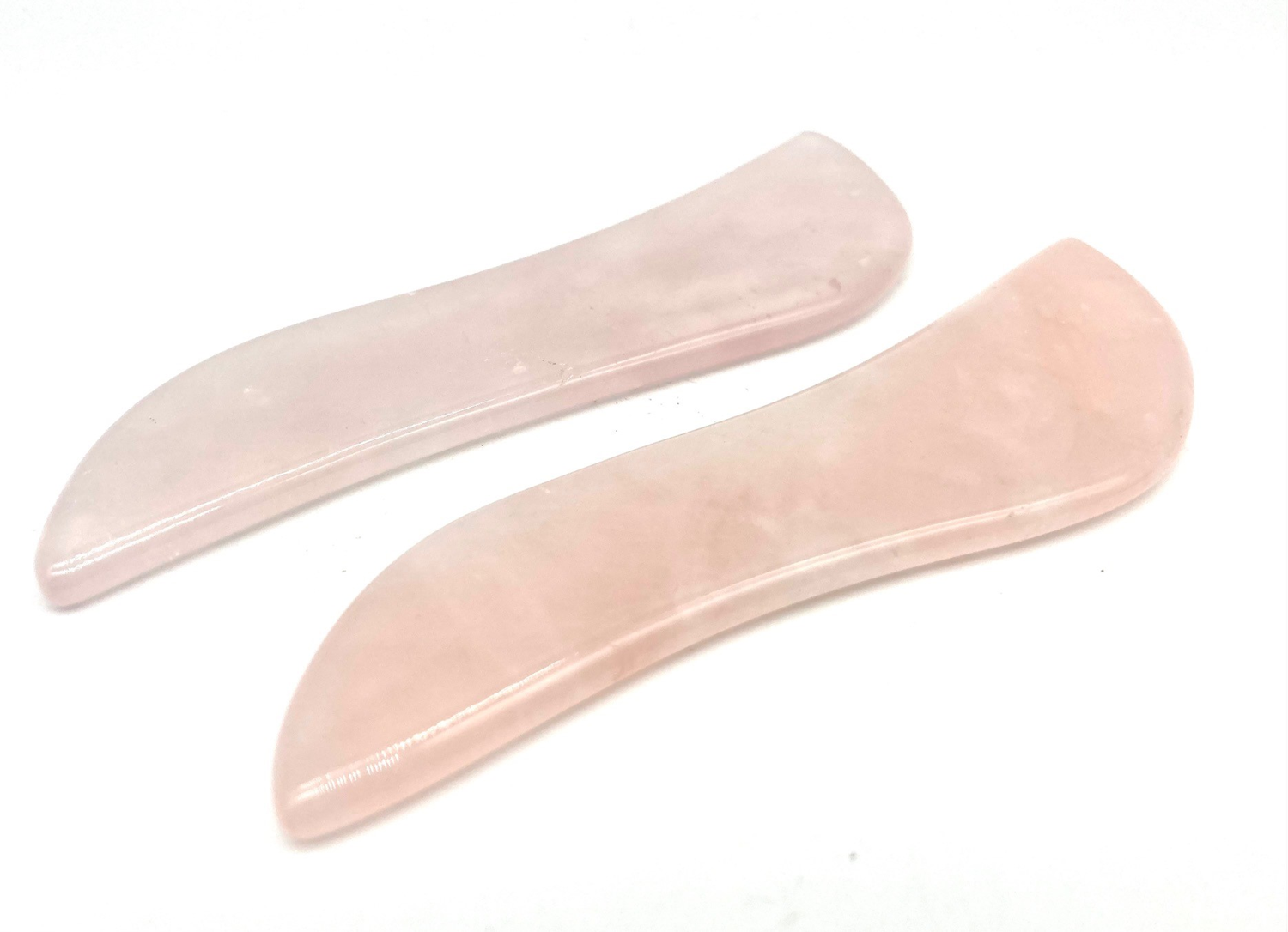 Rose Quartz Facial Gua Sha Massager, 2pk 