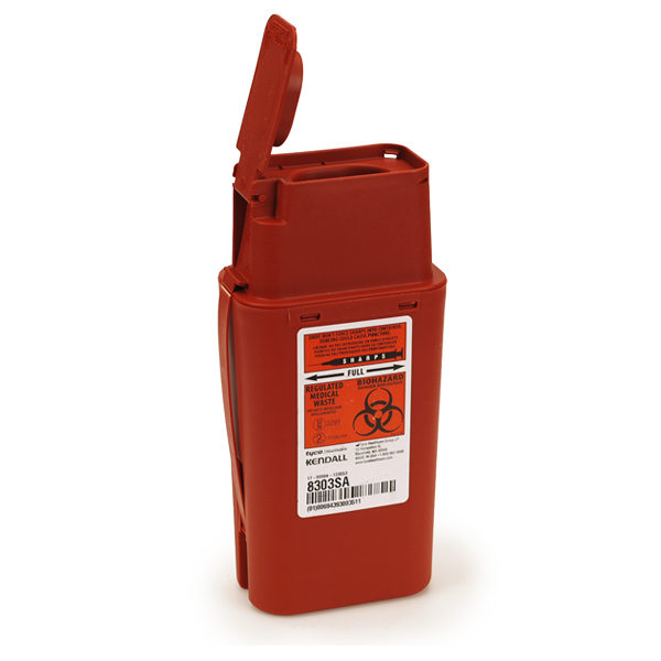 1 Quart Sage Biohazard Container - Transportable