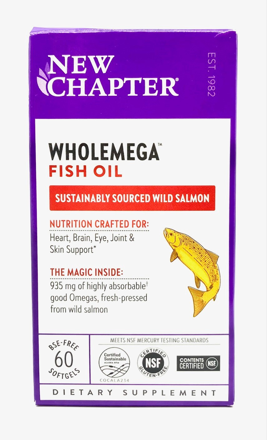 Wholemega Whole Fish Oil, 60 softgels