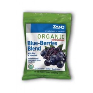 Organic Herbal Lozenge (Blue Berries), 18ct
