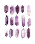 Amethyst Double Terminated Point Gemstone
