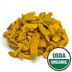 Turmeric Rhizome (Jiang Huang), Sliced, Certified Organic