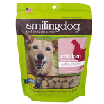 Smiling Dog Soft & Chewy Treats, Chicken with Flax and Peas