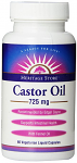 Castor Oil Vegetable Capsules, 60ct