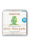 Natural Cotton Ultra Thin Pads, Daytime w/Wings, Individually Wrapped