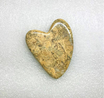 Fossil Coral Gua Sha Heart Massage Stone 