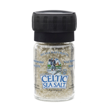 Light Grey Celtic Sea Salt Mini Grinder