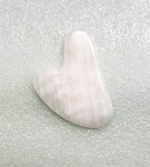 Calcite, Pink Gua Sha Heart 