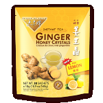 Instant Lemon Ginger Honey Crystals, 30 Bags