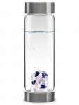 Via Balance Glass Gemstone Infusion  Water Bottle 