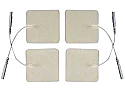 2" x 2" Pro-Patch-Electrodes, White Foam, 4 pack Tyco Gel
